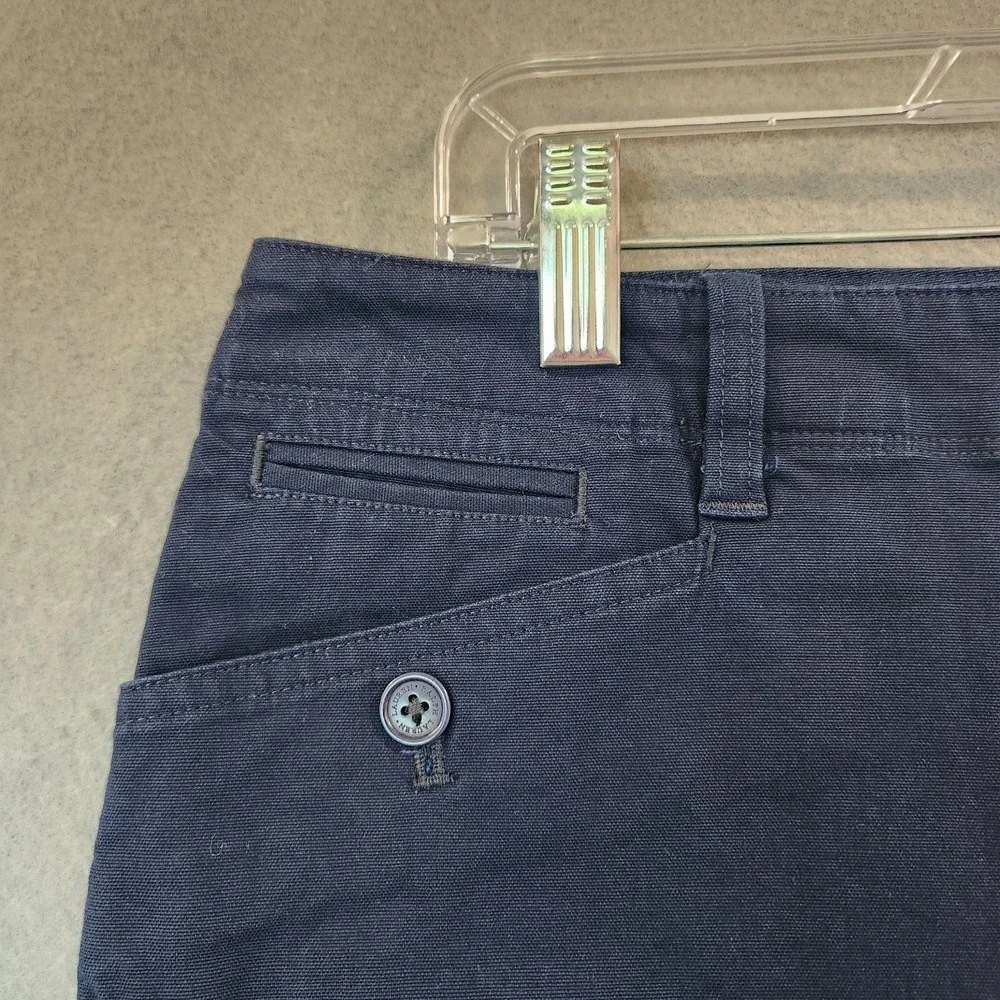 Lauren Ralph Lauren Navy‎ Blue Pencil Skirt 14 Cotton Front Pockets Knee Length